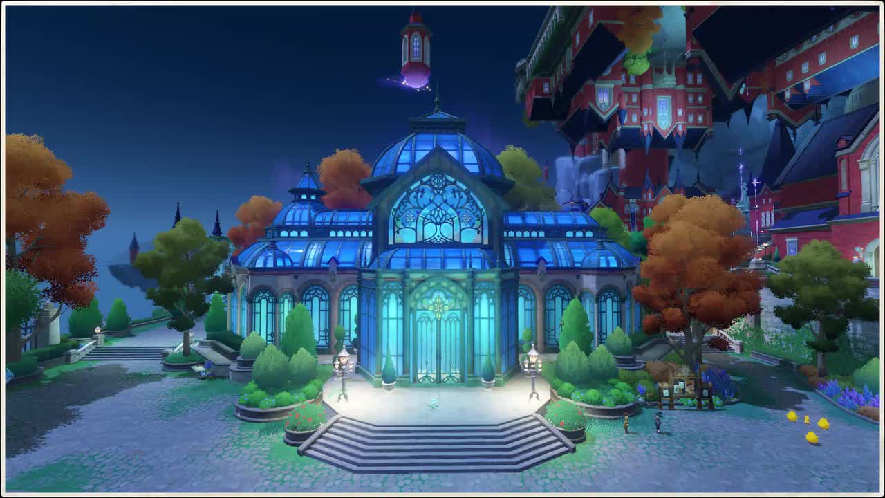 场景-魔法学院-生态广场-夜（星芒编织的命运)