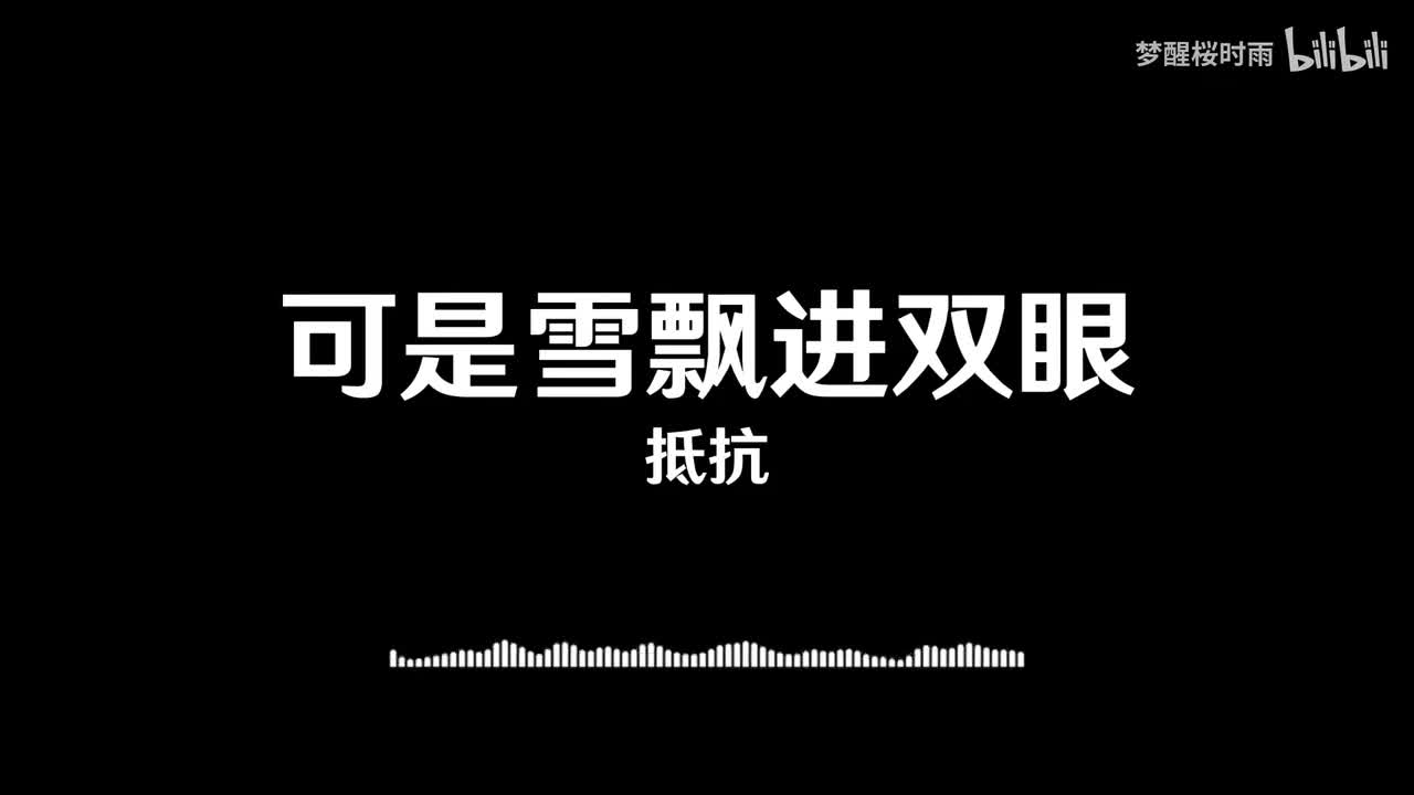 抵抗_可是雪飘进双眼