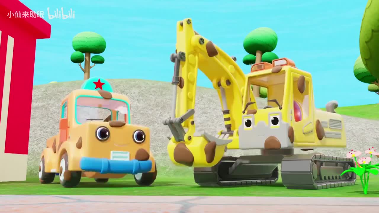 25.卡车清洗掉身上的泥巴