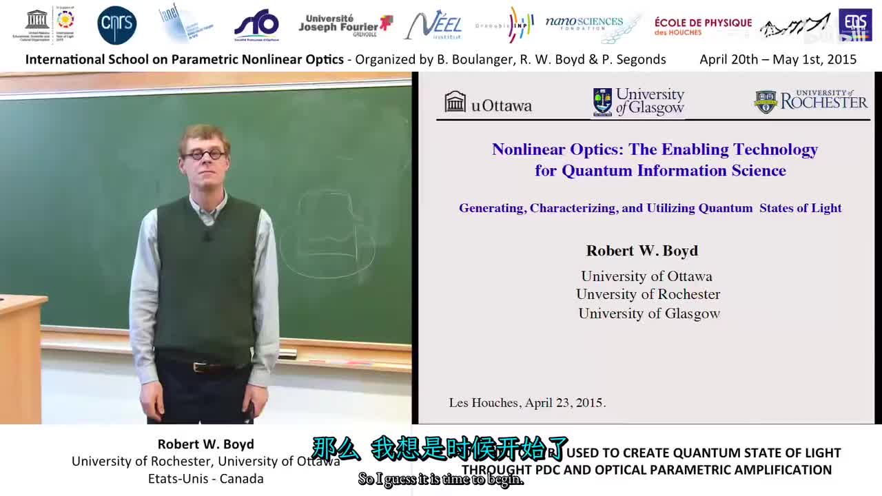012 - 12-44 NLO to create quantum state of light through PDC & OPA