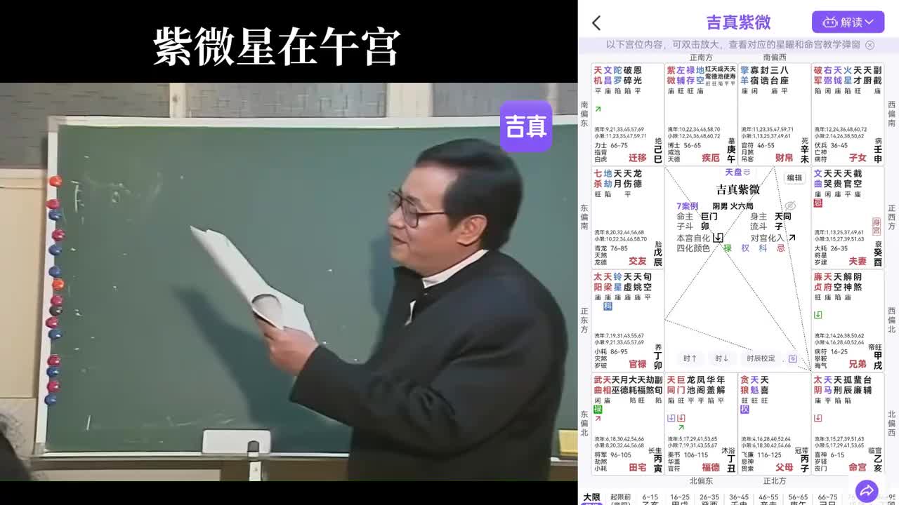 十一：紫微星在午