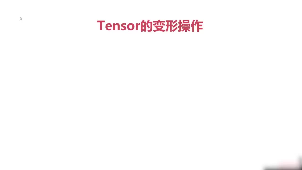 28.028.Pytorch与张量变形