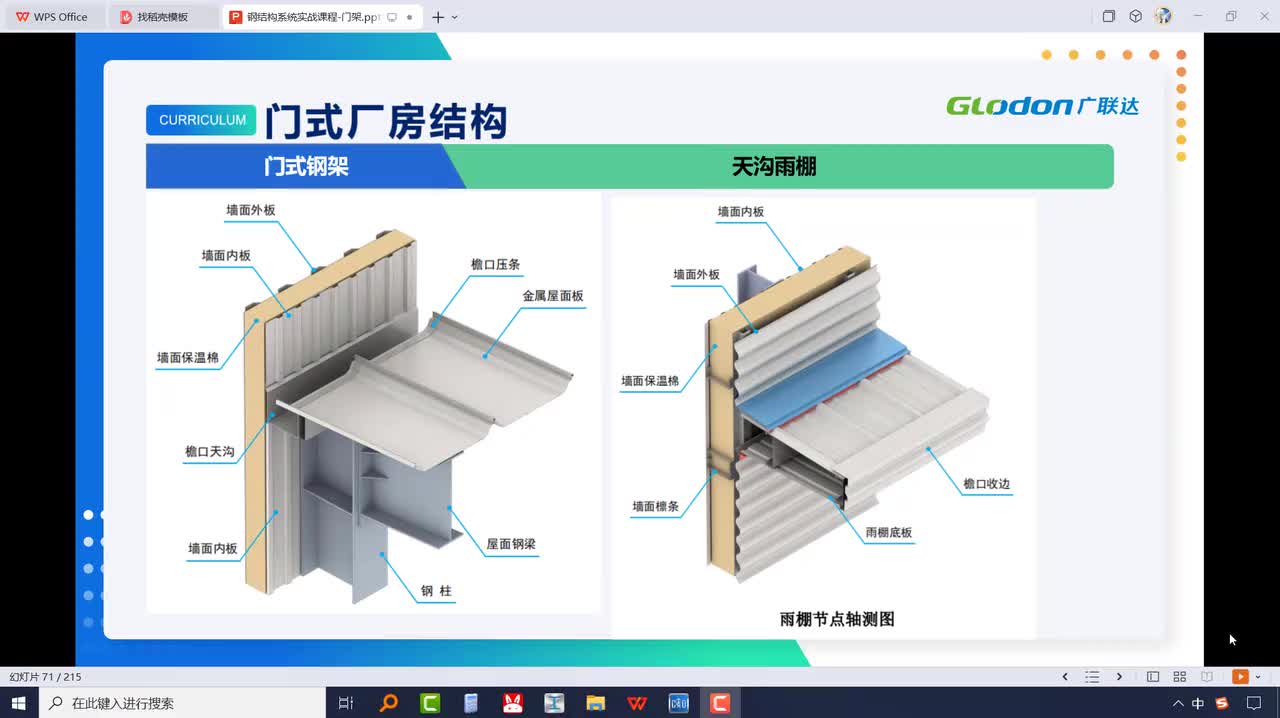 3-1-10天沟、雨棚的识读和计算