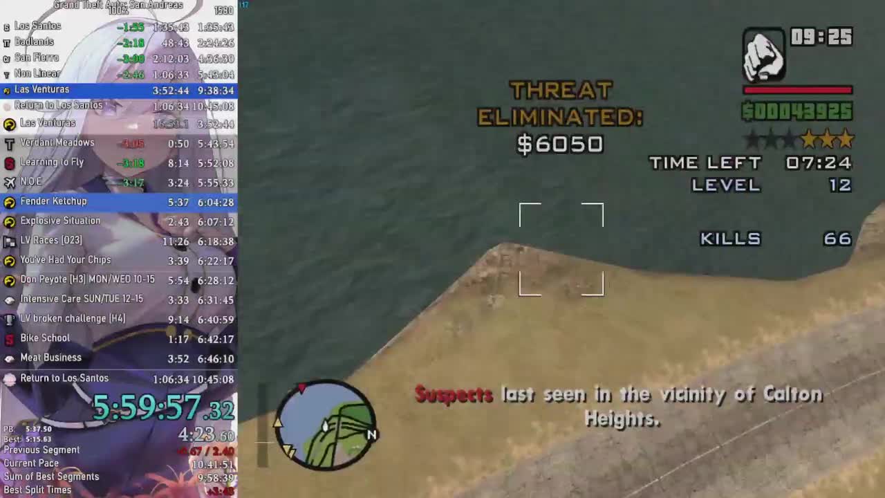 《侠盗猎车手：圣安地列斯》100%最新速通记录，10小时41分41秒，P2