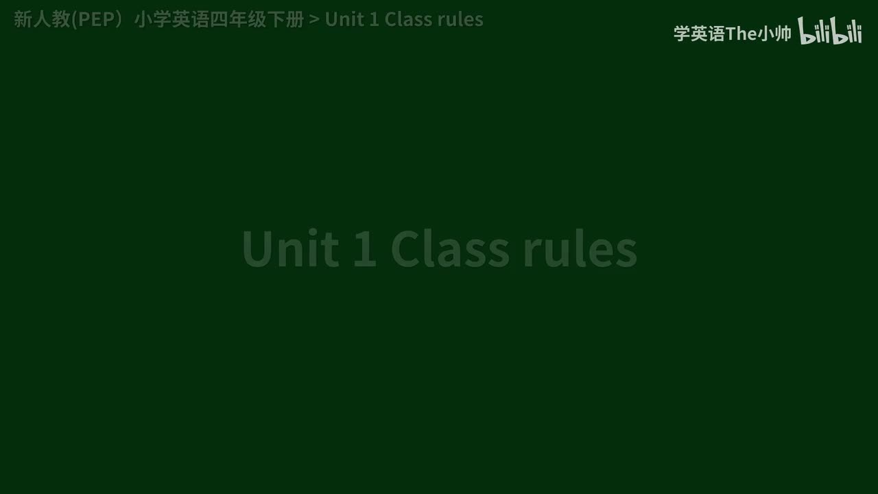 Unit 1 Class rules