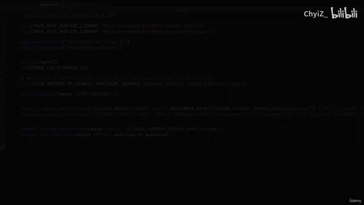 11. 为游戏配置CMake_dub