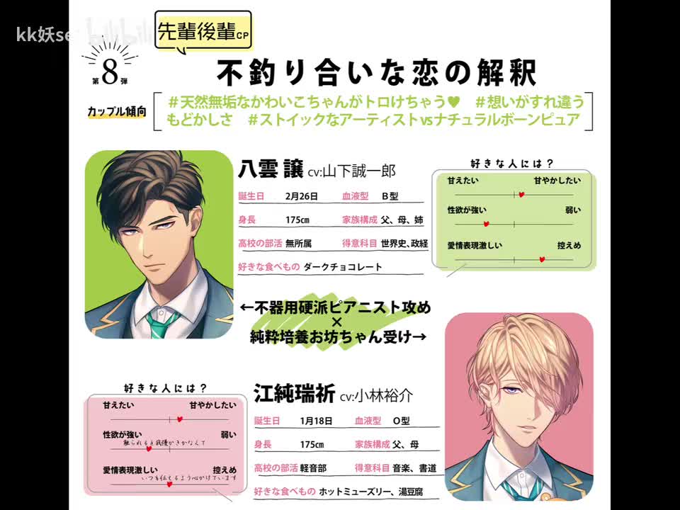 【Drama】山下诚一郎X小林裕介 男高系列第8弹