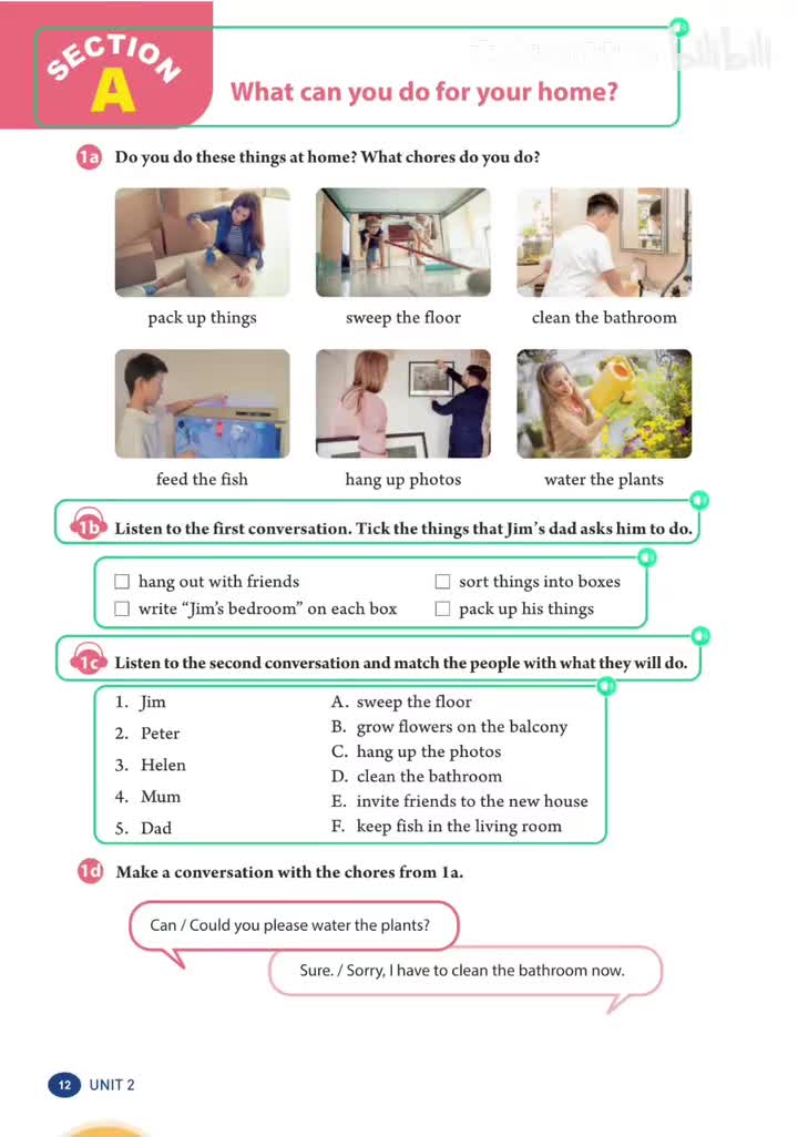 Unit 2 (p.12) 1b、1c