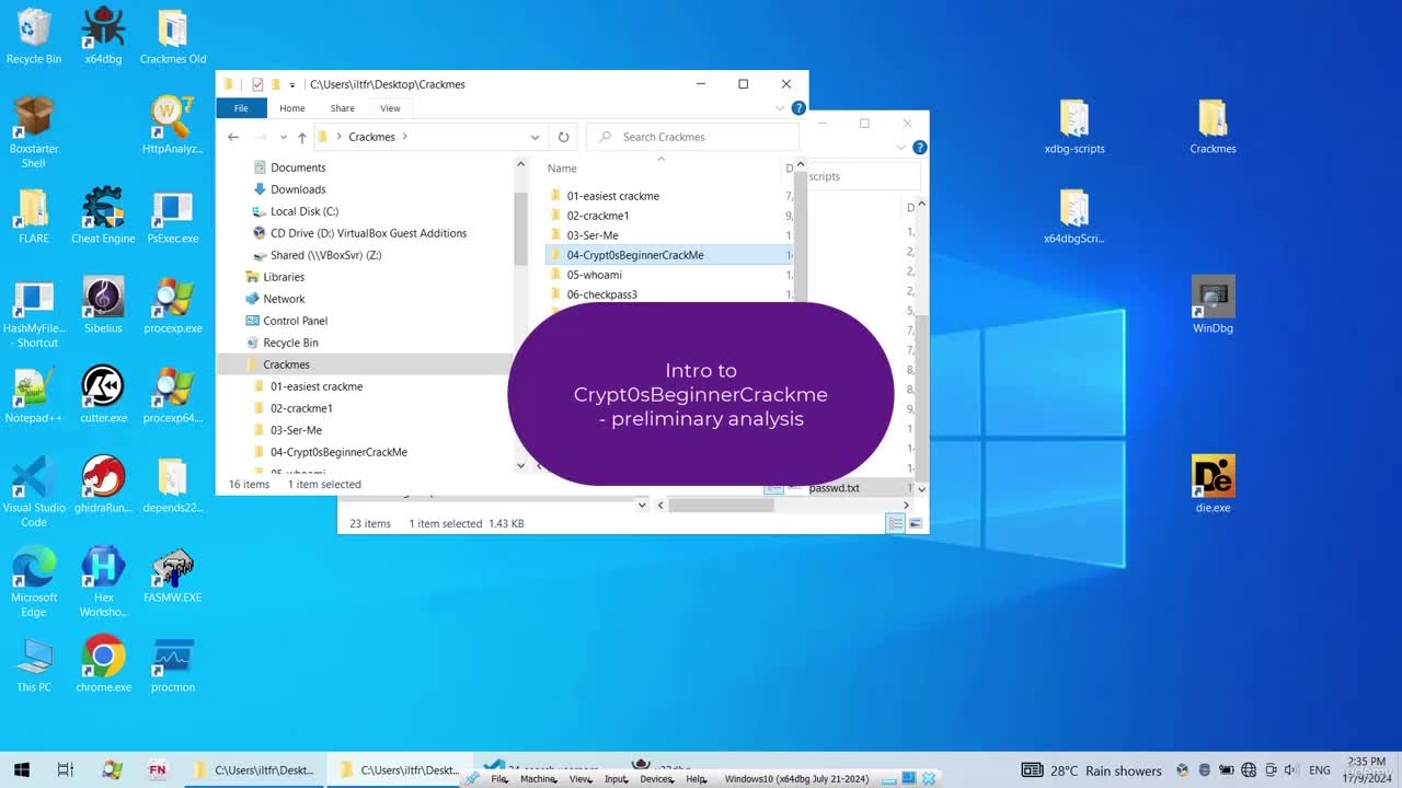 25_1 - 04-Crypt0sBeginnerCrackMe介绍 - 初步分析-明文传输不