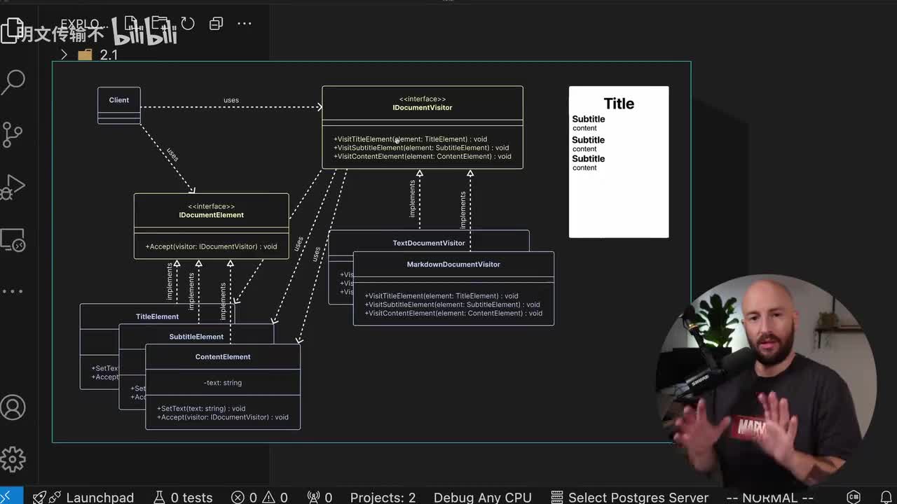 C#设计模式：访问者_08 - 实现文档编辑器示例