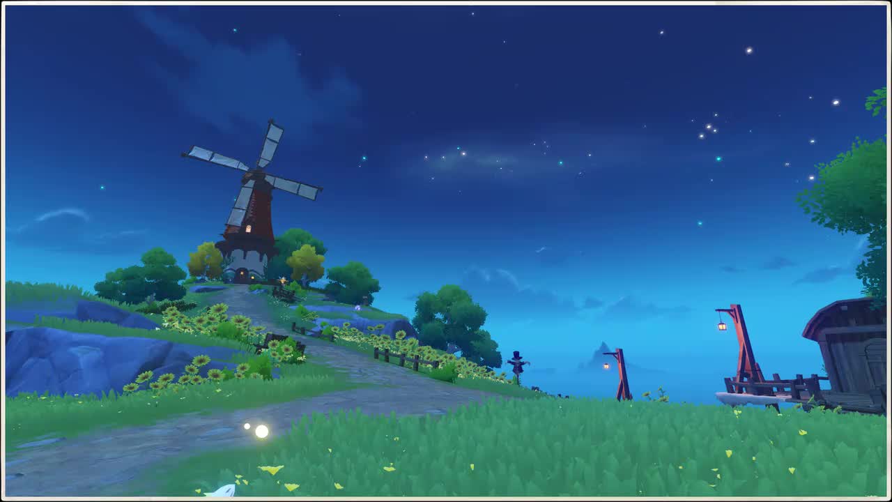场景-向日葵海岸-夜（遗落在寂静的角落）