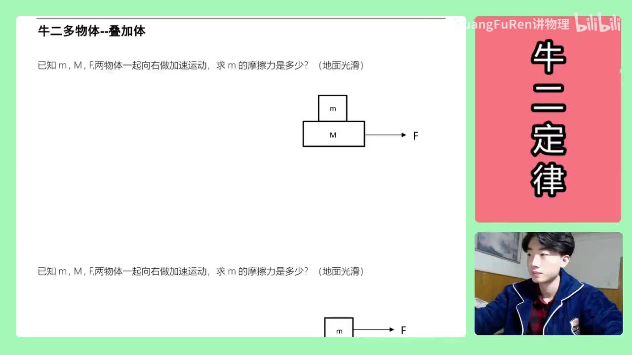 37.【高中物理必修一】【牛二】推导叠加体