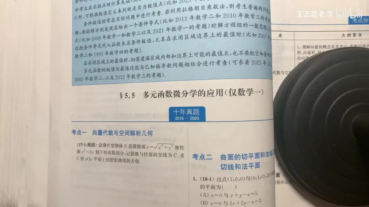 多元微分学的应用（仅数一）
