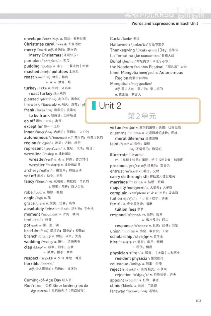 必修第三册丨Unit 2