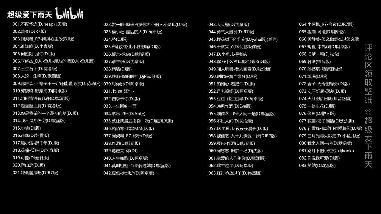 全中文DJ83首