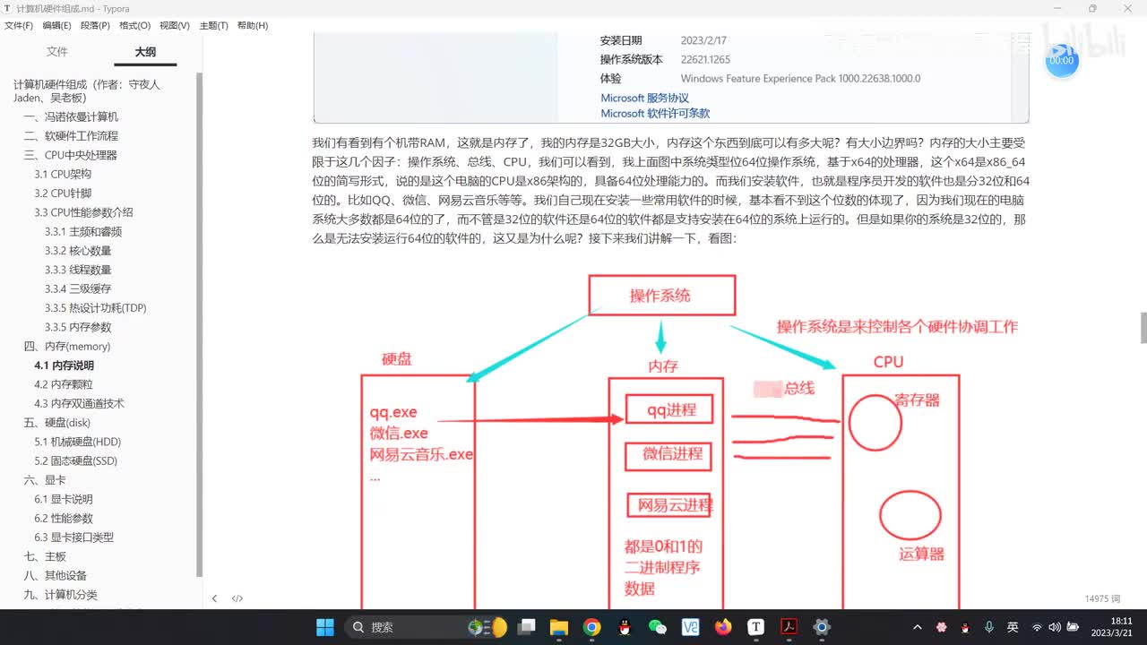 15.10影响内存大小的因素和32位64位的原理