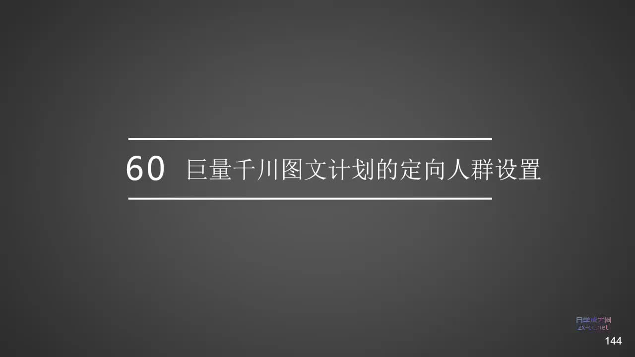 60.巨量千川图文计划的定向人群设置