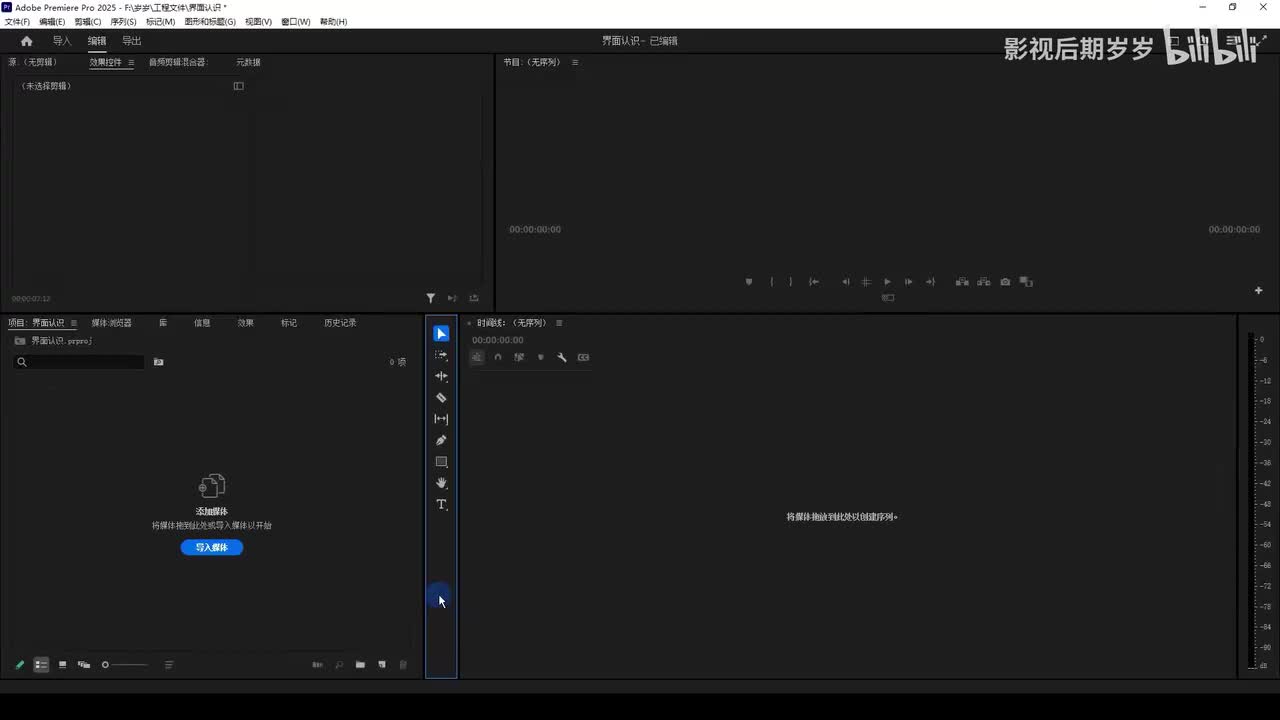 零基础学剪辑-PR软件篇：5.项目面板