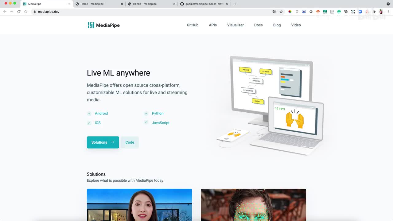 Mediapipe官网文档阅读