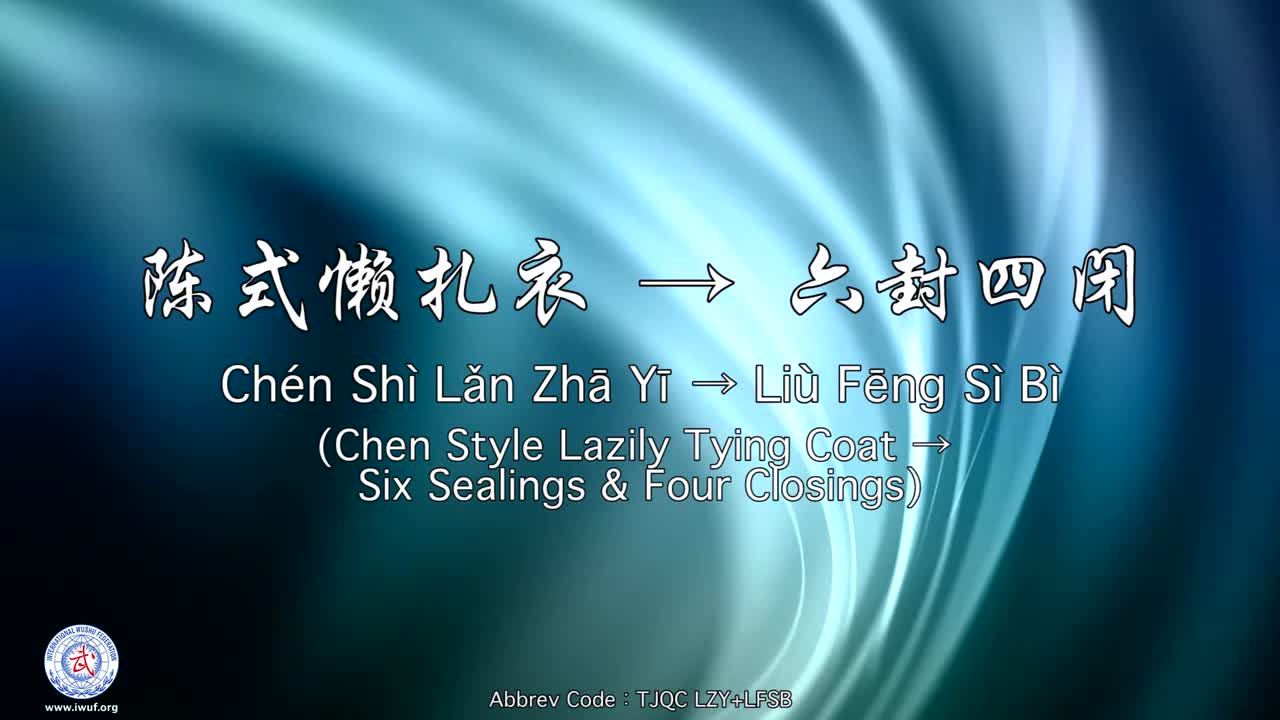 3.陈式懒扎衣 → 六封四闭