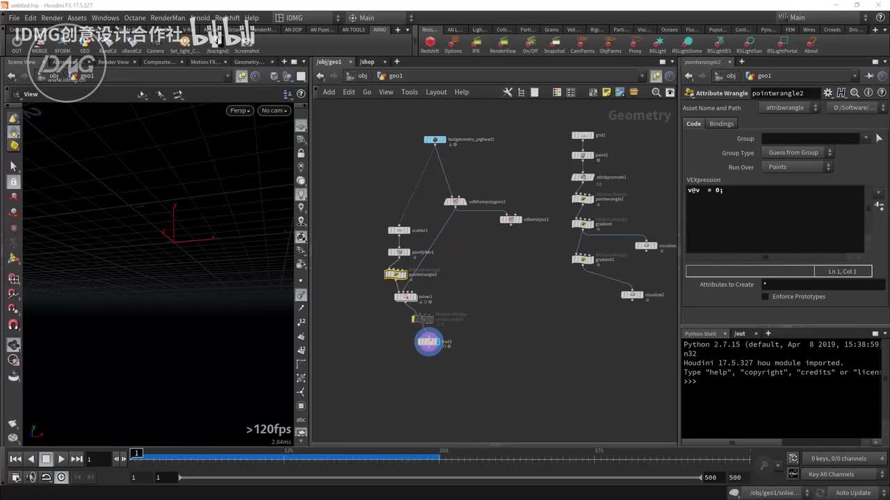 111.vdb场驱动粒子运动part1~1