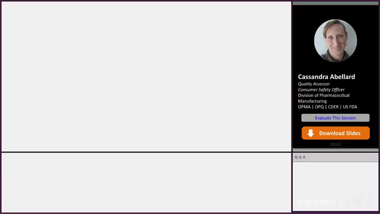 D1S11 Drug Substance Facilities – Hidden and Critical Intermediate