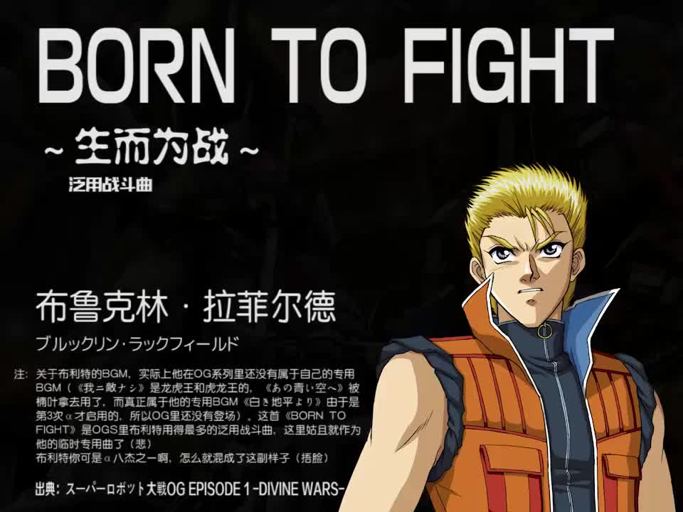 BORN TO FIGHT (OG1战斗泛用曲/布鲁克林)