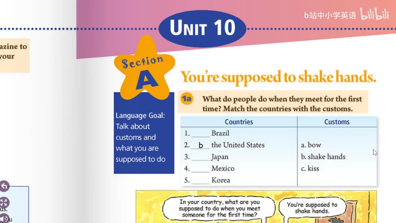 九年级人教版英语 Unit 10 课文串讲