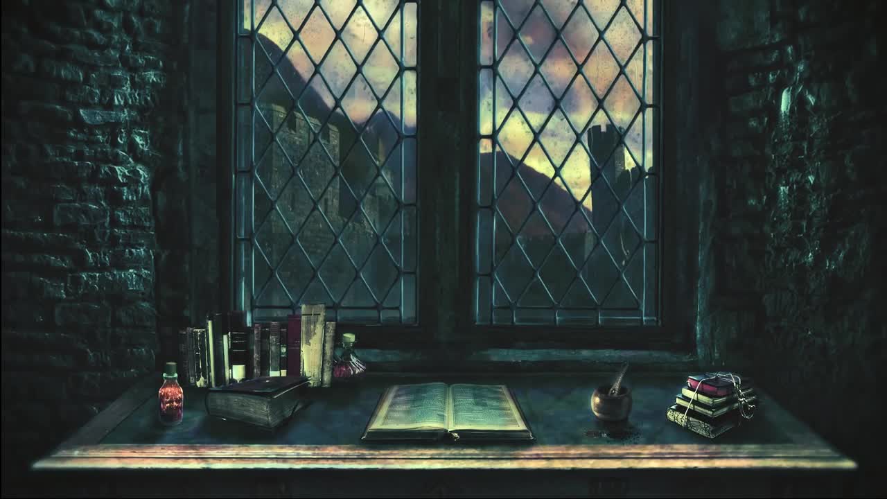 霍格沃茨窗前学习-Study Ambience