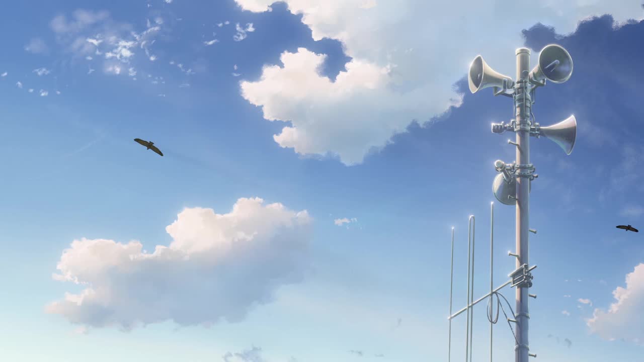 喇叭小鸟收音机背景