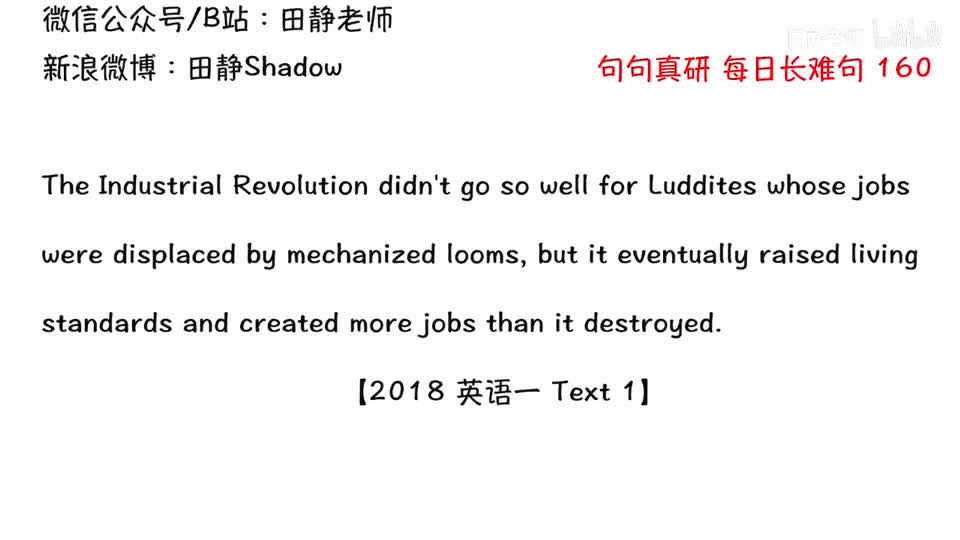 160 每日长难句 句句真研 2018英一T1