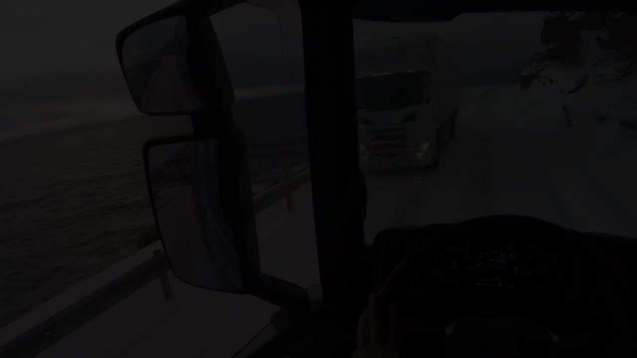 POV Driving SCANIA S540 - Road 69 Norway Honningsvag