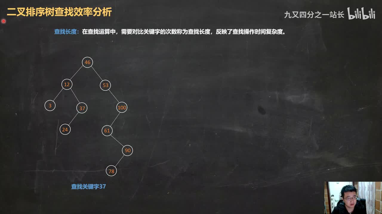 第7章查找_09树表的查找_二叉排序树查找算法性能分析