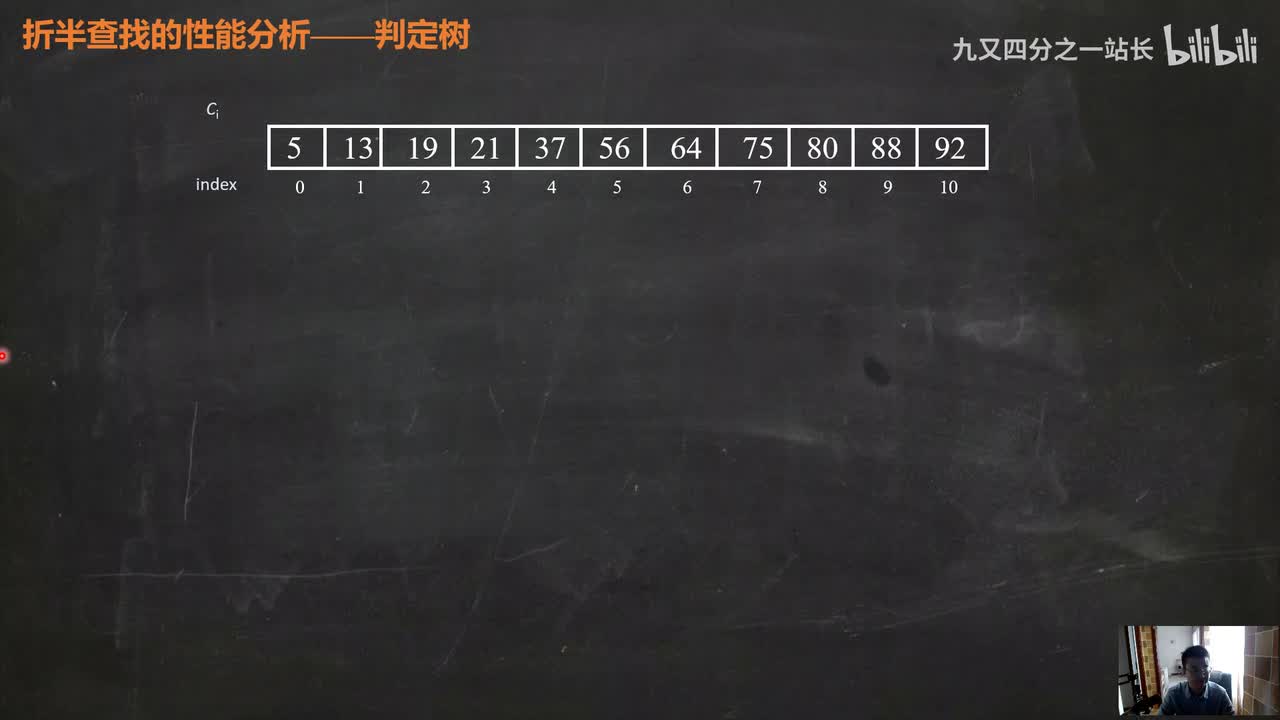 第7章查找_04线性表的查找_折半查找算法性能分析