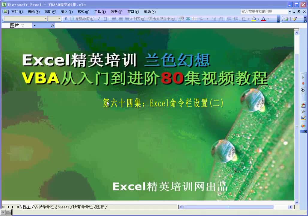 第64集：命令栏操作之自定义命令
