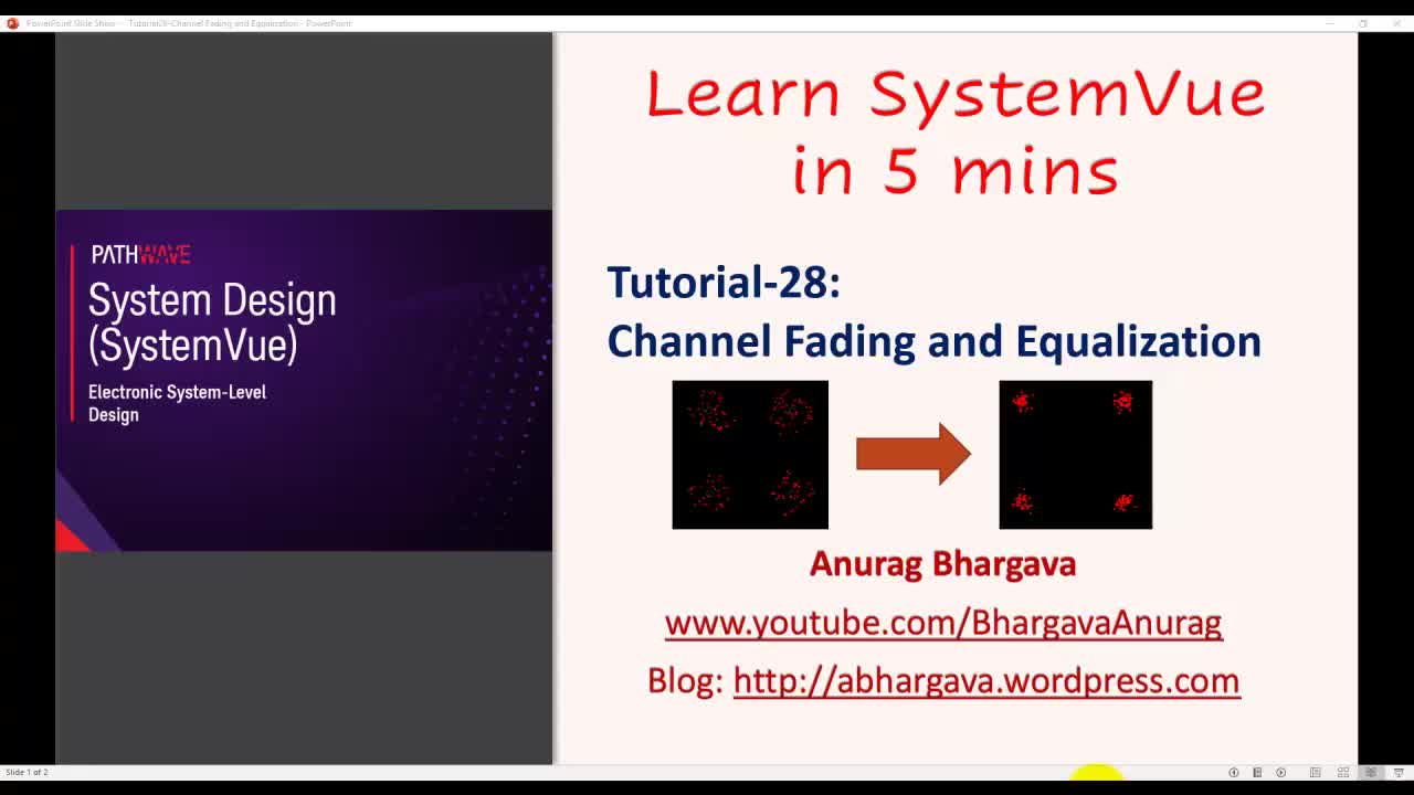 28.Tutorial-28- Channel Fading and Equalization