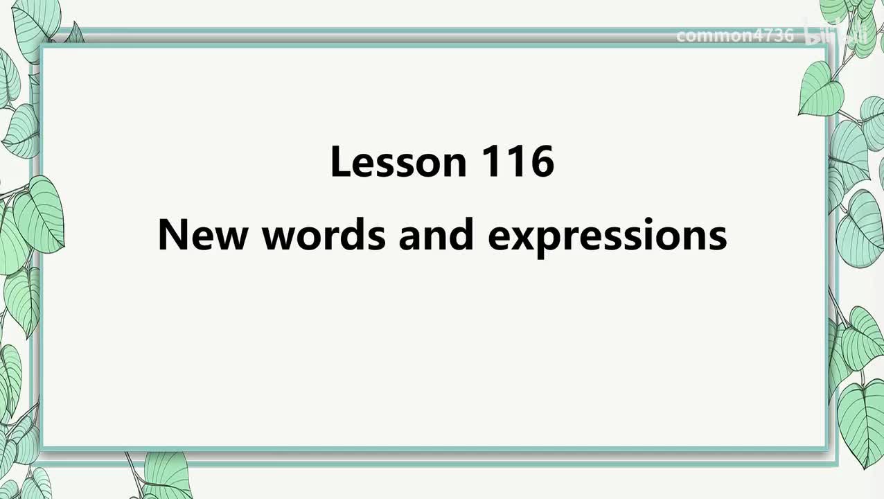 L116单词