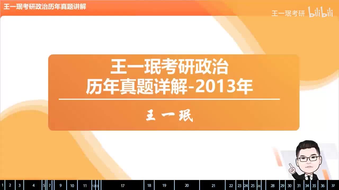 2013年考研政治真题详解
