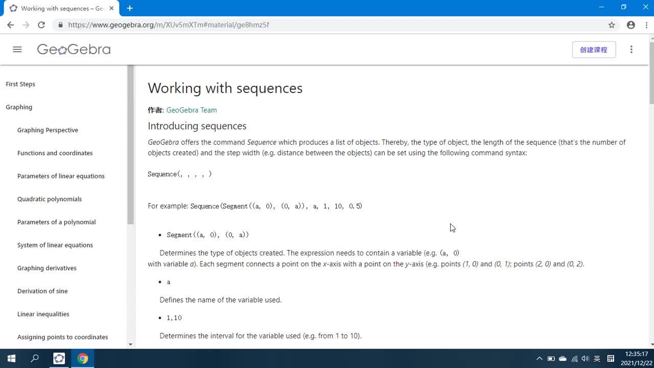 2.11 Working with sequences