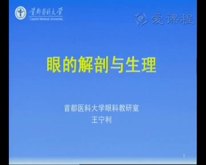 [1.2]--眼的解剖与生理（下）