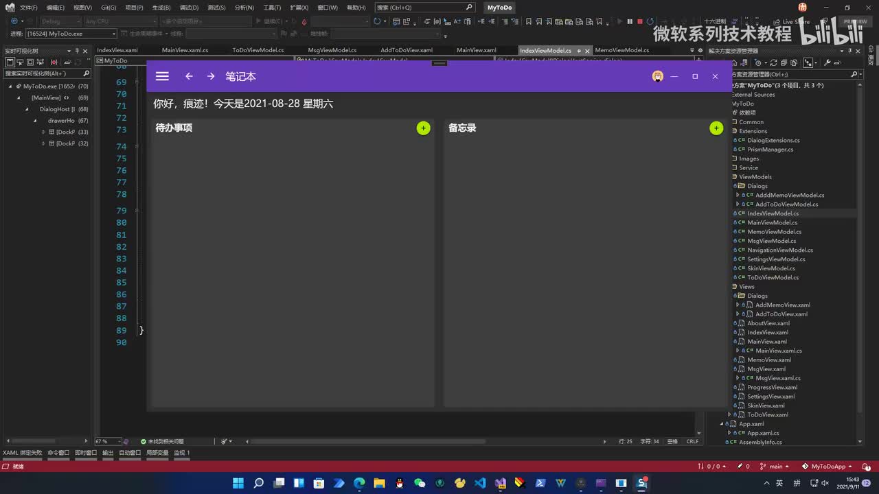 46.WPF项目实战-客户端(首页添加功能)