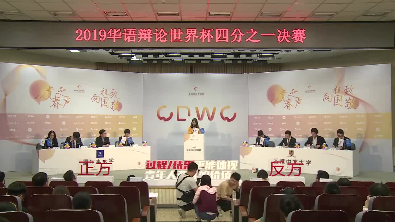 过程VS结果更能体现青年人奋斗的价值 2019华语辩论世界杯四分之一决赛02