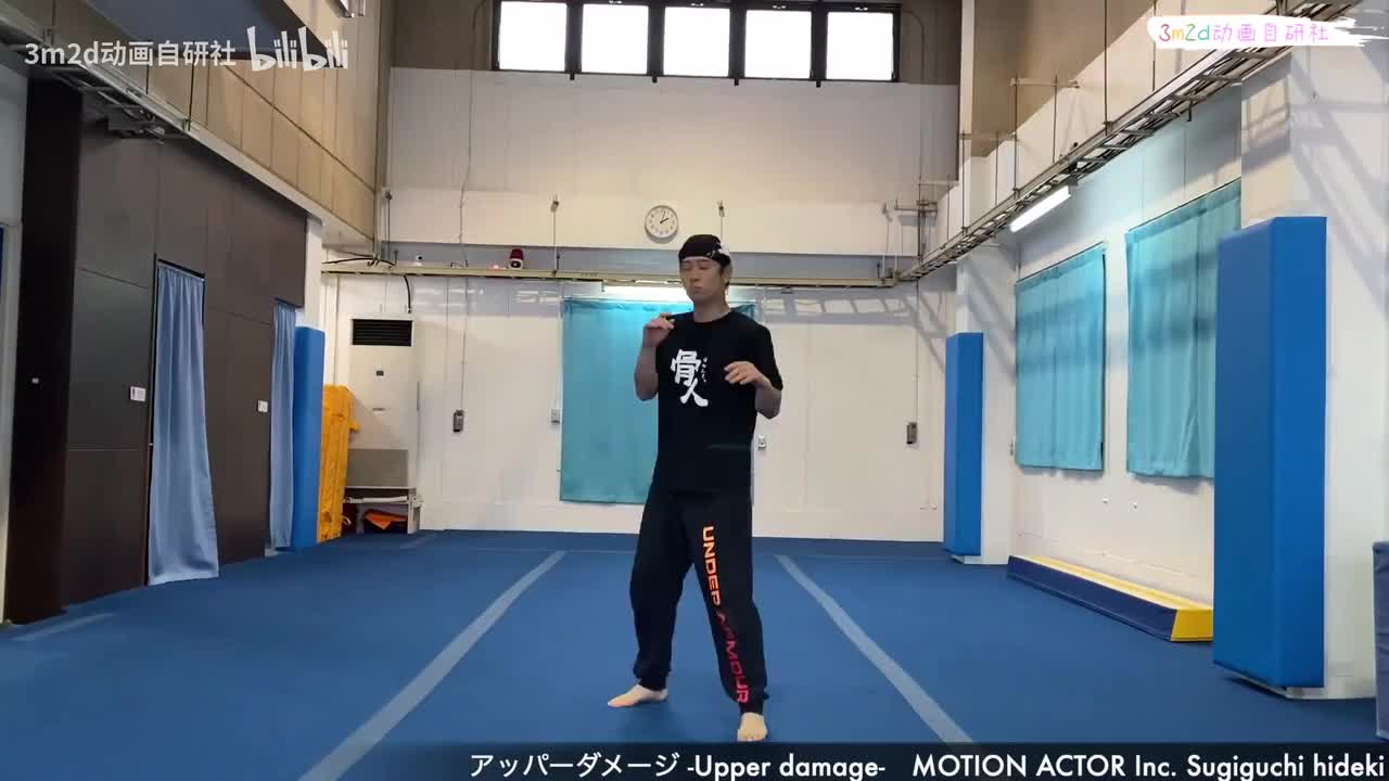 [被攻击][游戏动作真人参考][男]后空翻倒地