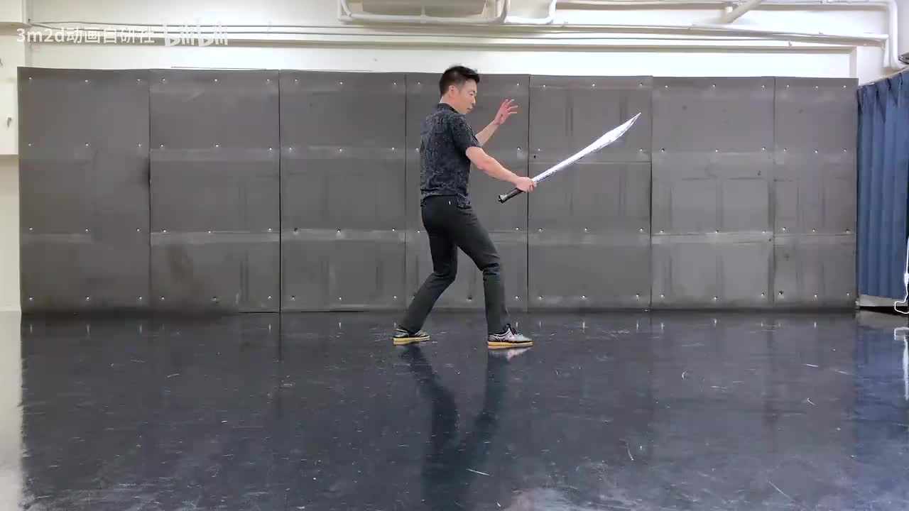 【短武器】上挑（花式转手&回身）