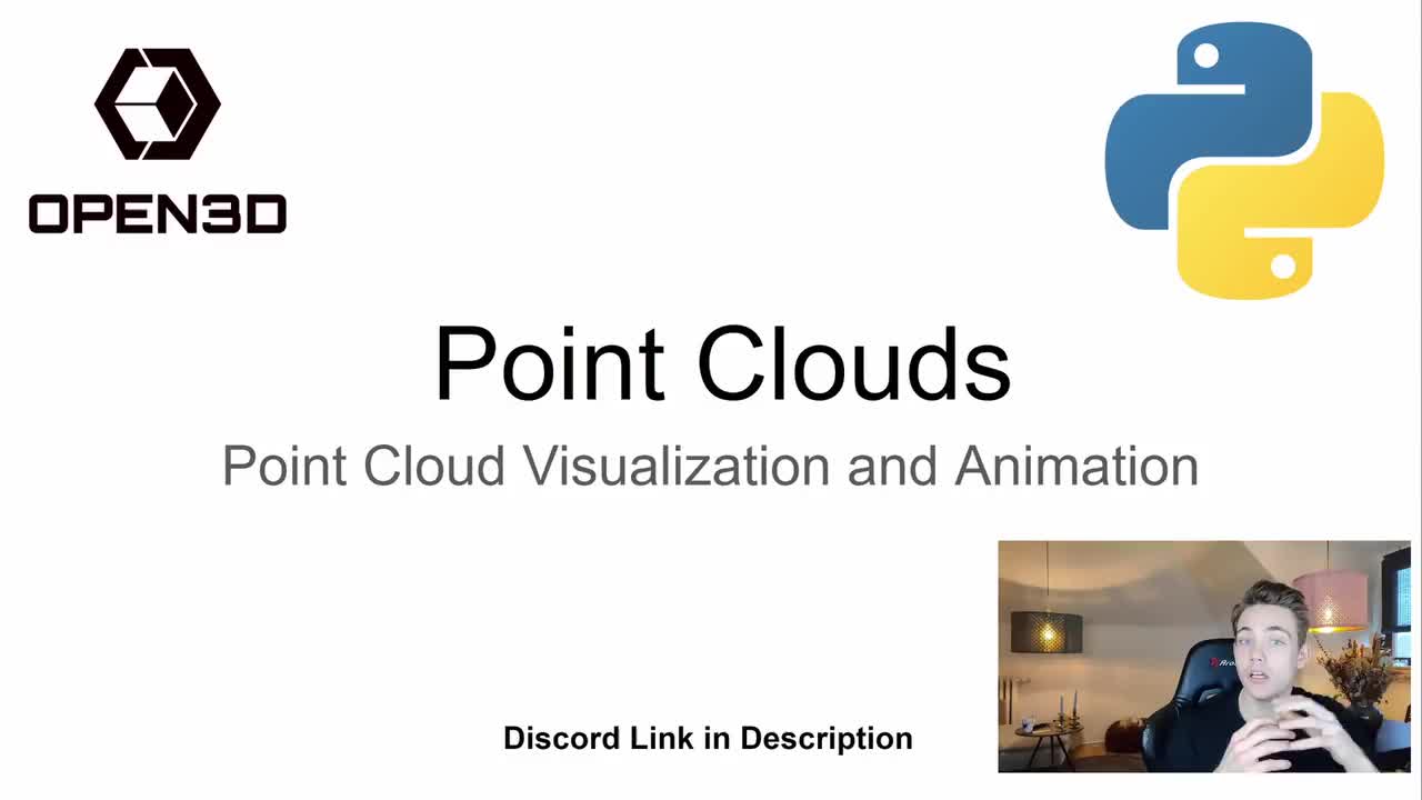 Point Clouds Visualization and Animation - Point Cloud Processing in Open3D wit