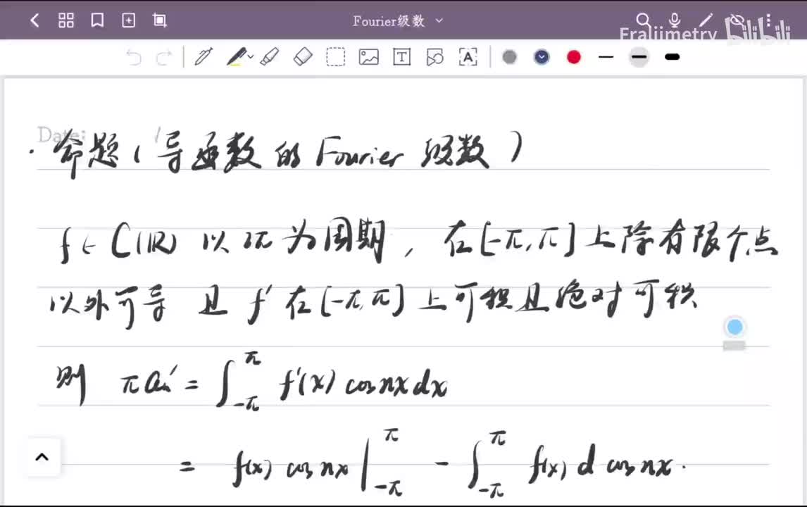 导函数的Fourier级数