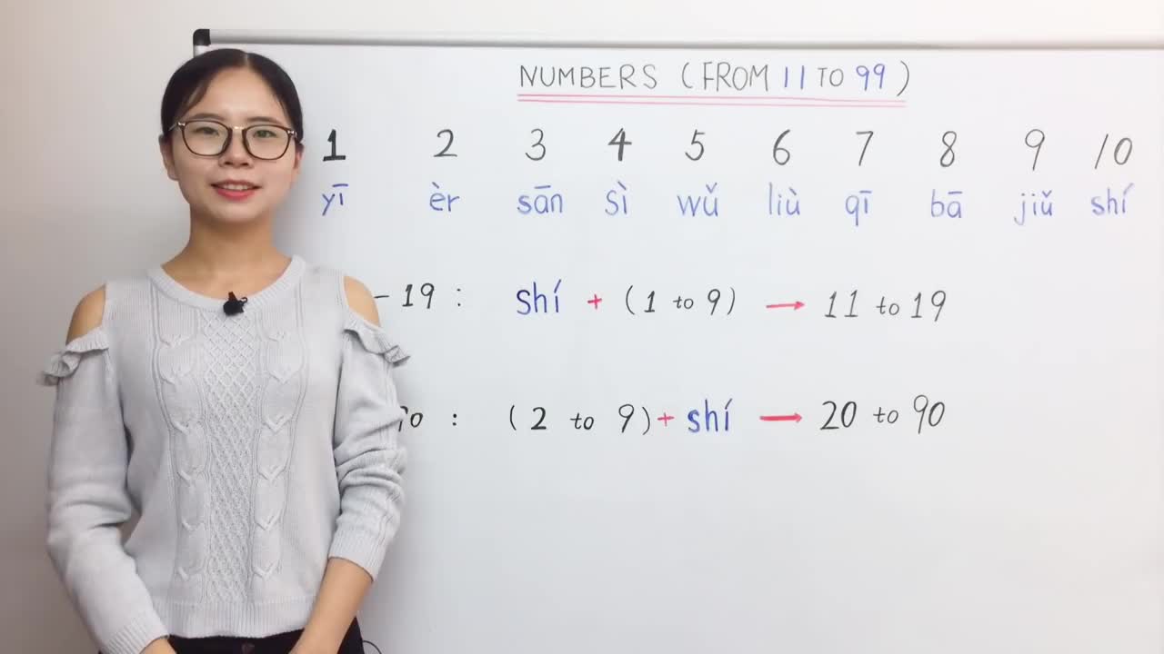 8.百位数字-Counting from 11 to 99 in Mandarin Chinese