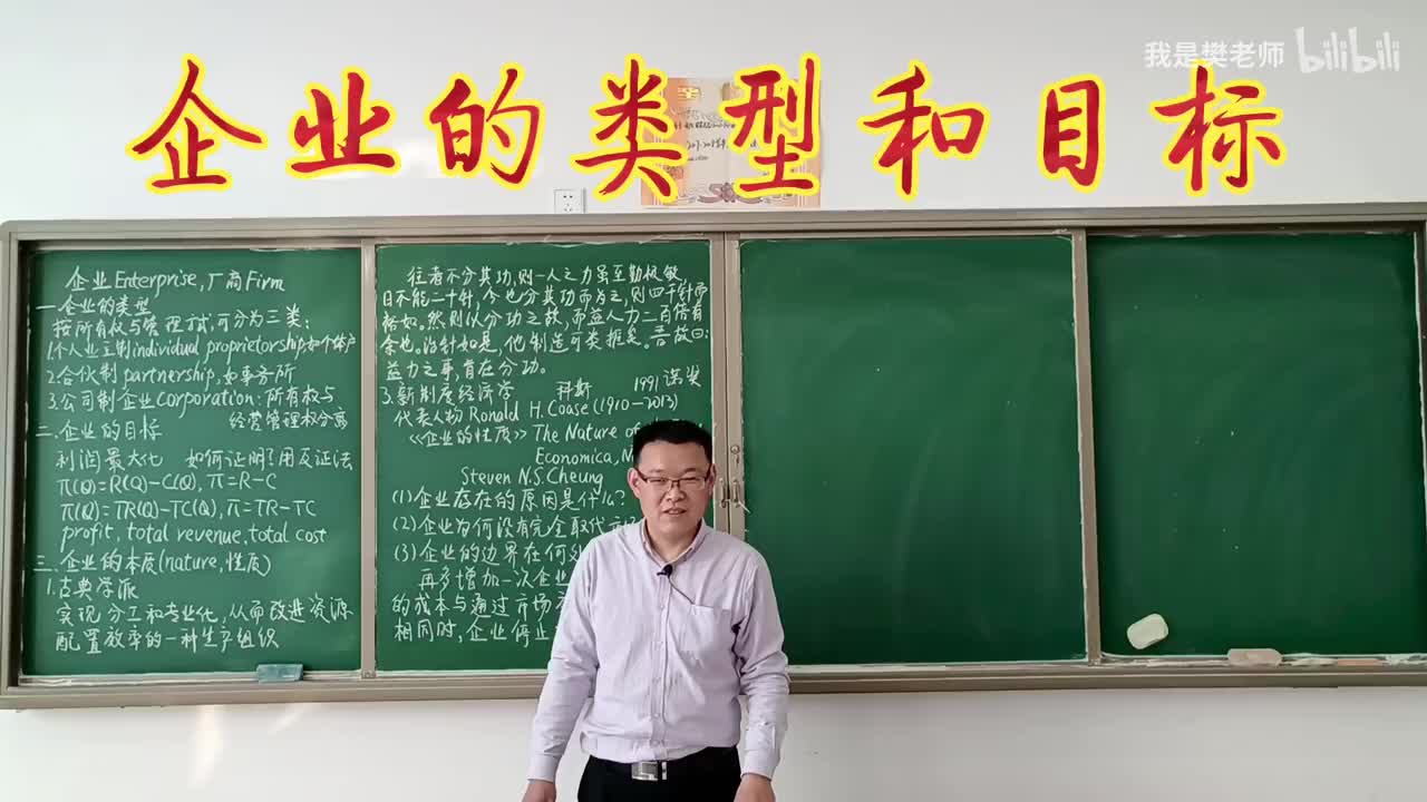 4.1.1企业的类型和目标