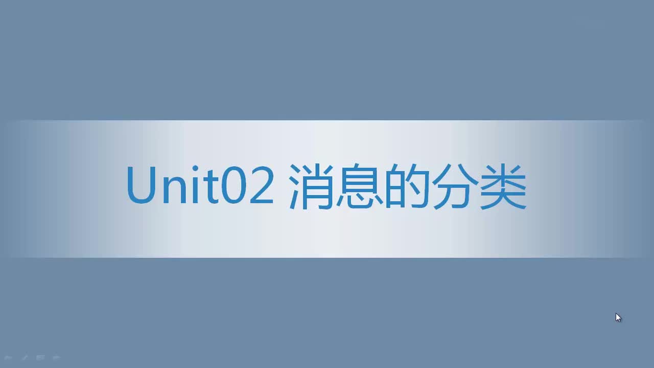 3.03 消息的分类