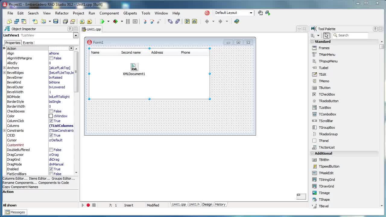 09-C++ Builder - XML Files & XML Binding Wizard